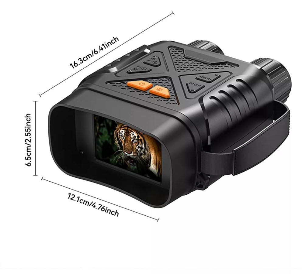 HD Night Vision Binoculars - 10X Zoom, IR Mode, 4K Display
