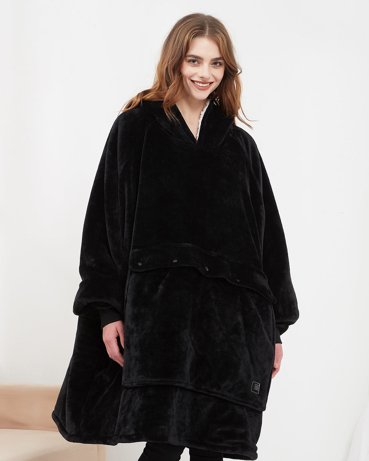 Cozy Heated Hoodie Blanket - Warm & Comfortable Wearable