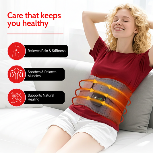 Cordless Red Light Heating Belt — Wearable Comfort for Everyday Back Support