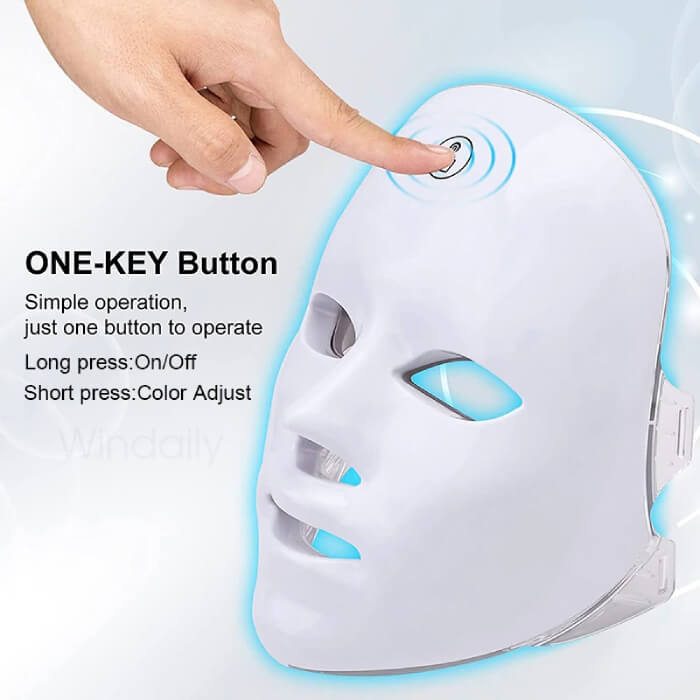 Korean Face Mask with LED Light Therapy for more Youthful-Looking Skin
