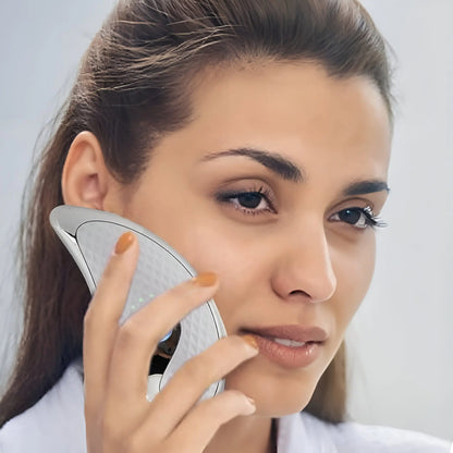 Gua Sha Tool for Face Sculpting with Red Light Mode