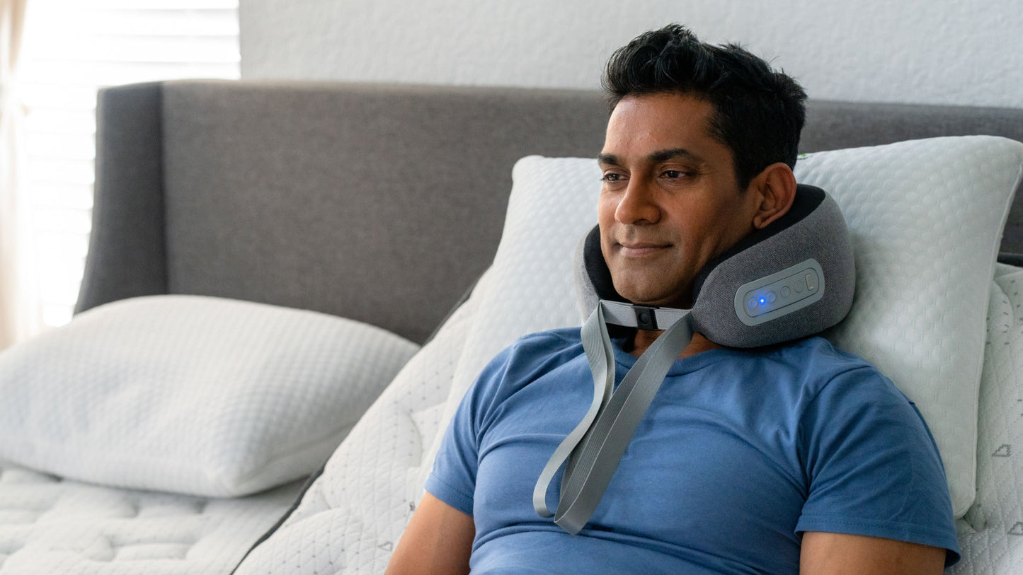 GhostBed Massaging Neck Pillow