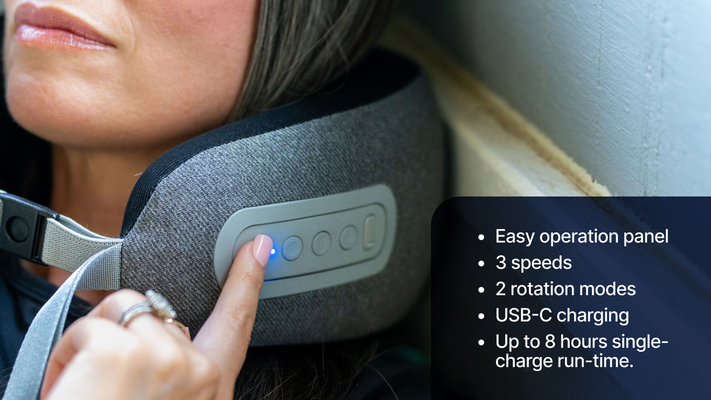 GhostBed Massaging Neck Pillow