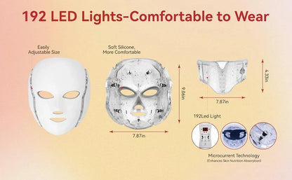LED Face Mask with Red Light for Radiant Skin