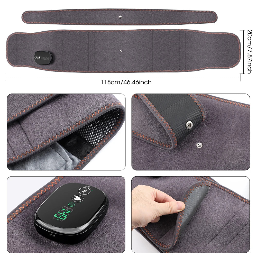 Cordless Red Light Heating Belt — Wearable Comfort for Everyday Back Support