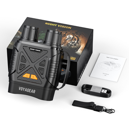 HD Night Vision Binoculars - 10X Zoom, IR Mode, 4K Display