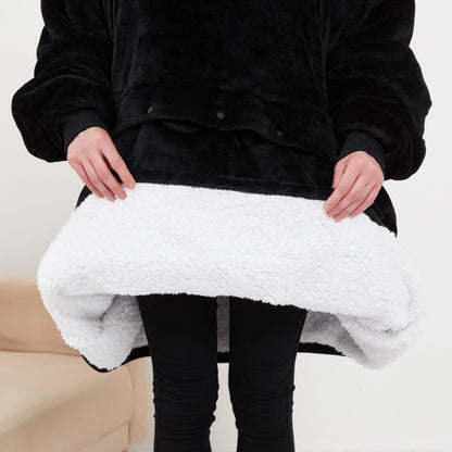 Cozy Heated Hoodie Blanket - Warm & Comfortable Wearable