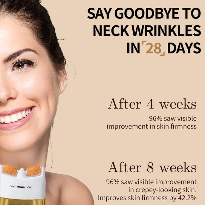 Anti-Aging Neck Cream with Built In Massaging Roller