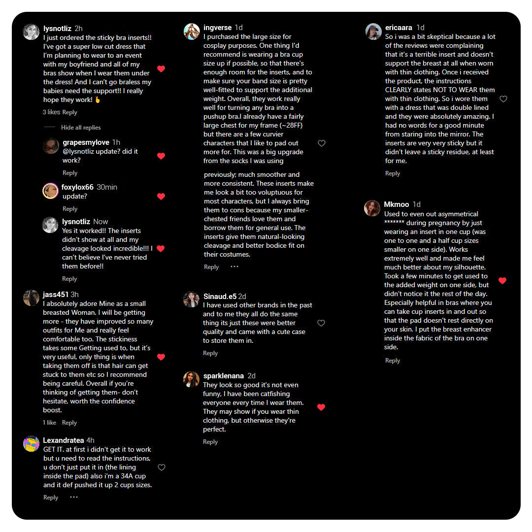 Instant Volume Sticky Inserts