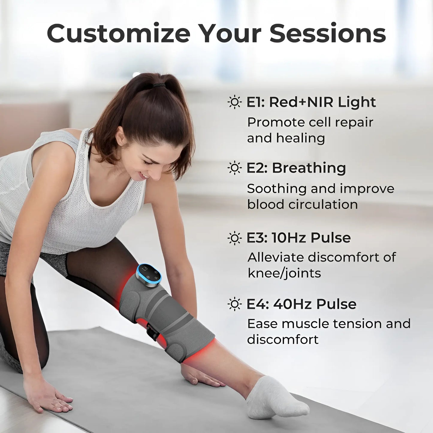 Infrared Heated Knee Massager with Vibration
