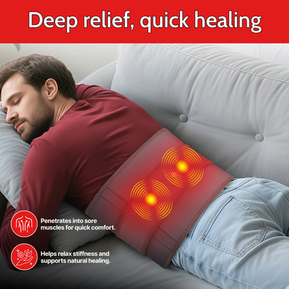 Cordless Red Light Heating Belt — Wearable Comfort for Everyday Back Support